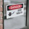 Signmission 220 Volts Danger Sign, Vinyl Decal, 14in W x 10in L, 2PK OS-2PACK-DS-D-1014-L-1008 - alternate 2